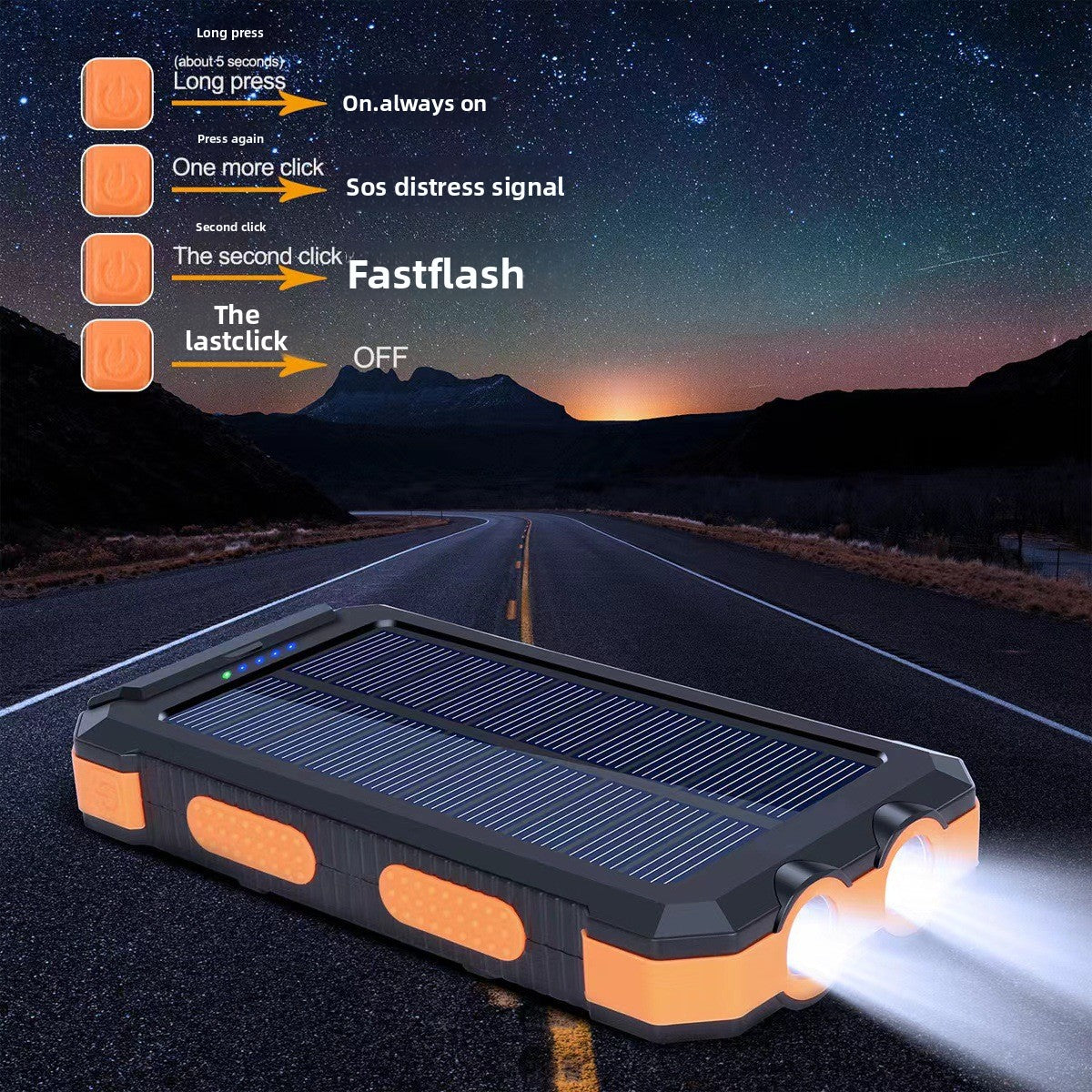 Waterproof Solar Charging Bank